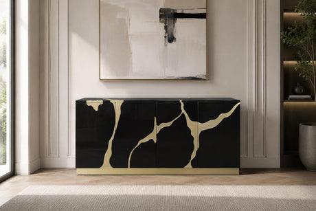Taylor 66" High Gloss Lacquer Sideboard - front view