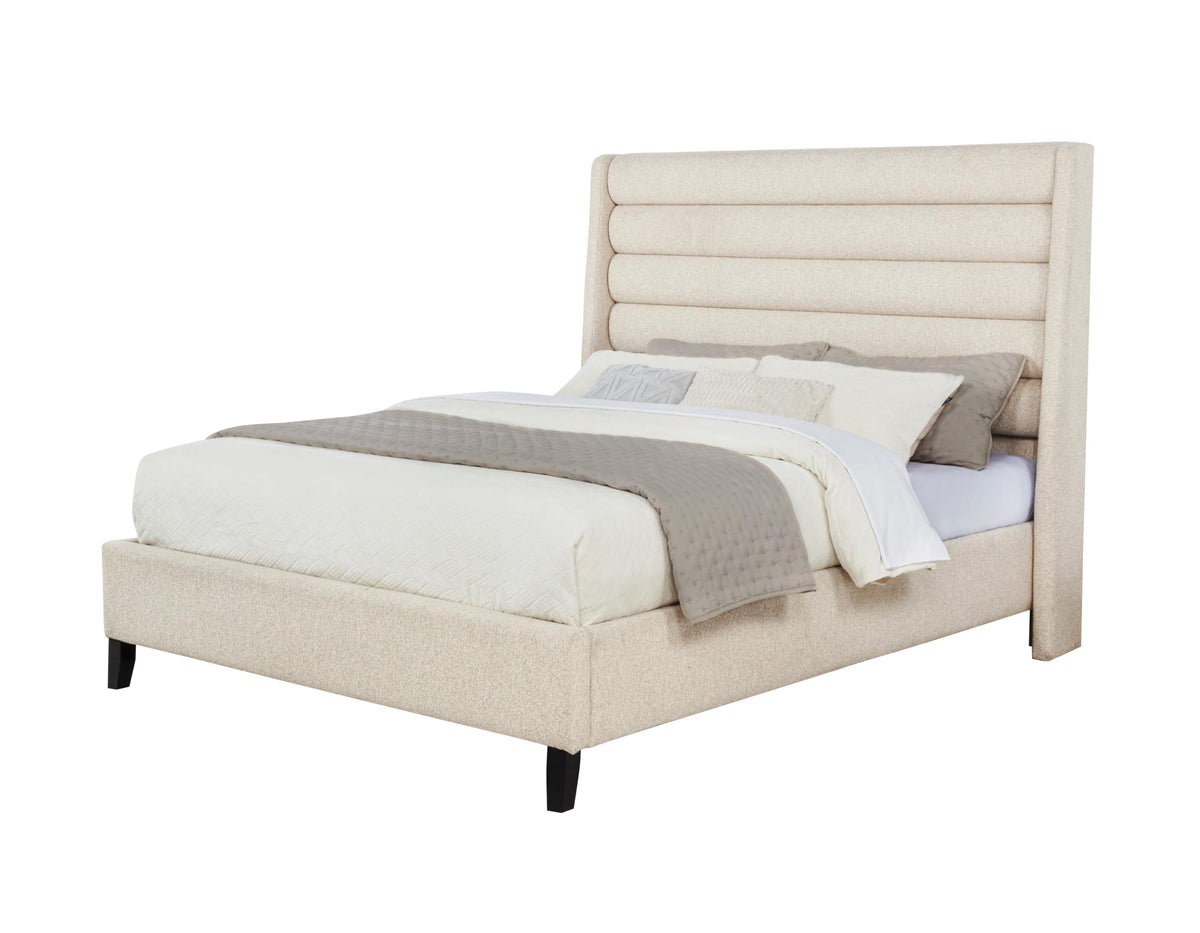 Tleraé Polyester Modern Upholstered Queen Bed Frame