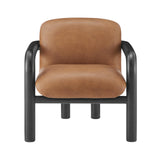Tapporo Mid-Century Modern Accent Chair in Black - detail view