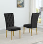 Lexington Modern Velvet Upholstered Dining Side Chairs - front view