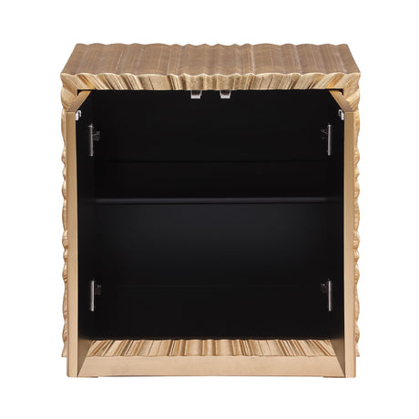 Tiffany End Table in Gold - back view