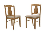 Solana 5-Piece Dining Set in Antique Natural Oak