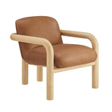 Tapporo Mid-Century Modern Accent Chair in Natural - Natural