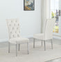 Lexington Modern Velvet Upholstered Dining Side Chairs - front view