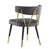 Antoine Glam Upholstered Dining Chair - room setting