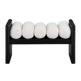 Torbjorn 32" Bench in Black - detail view