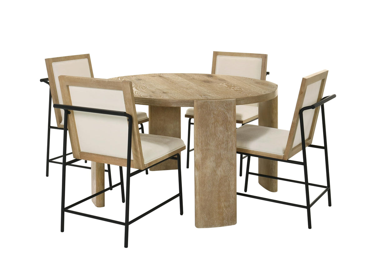 Bristol 5-Piece Round Dining Set, 47" Table