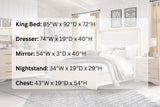 Milan Ash White Bedroom Set — Queen & King — product view 8