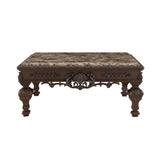 Tuscany 46" Traditional Square Coffee Table - room setting