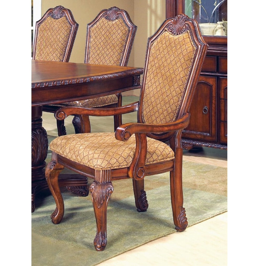 Cosmos Furniture Veronica 9PC Cherry Dining Set with Buffet & Hutch
