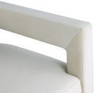 Modern Velvet New Accent Chair in Cream - room setting
