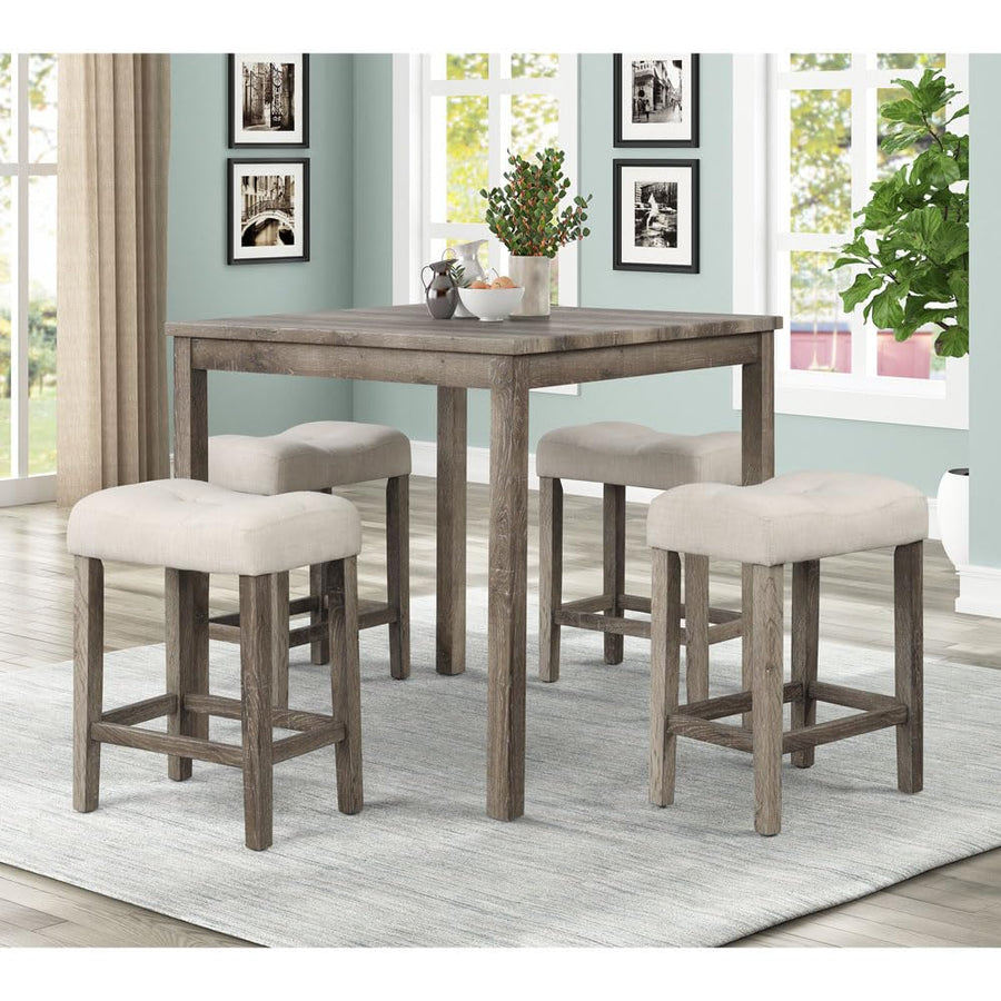 Cooper 36" Square Modern Counter Height Dining Table - Antique Oak