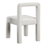 Courtney Contemporary Boucle Upholstered Armless Dining Chair - detail view