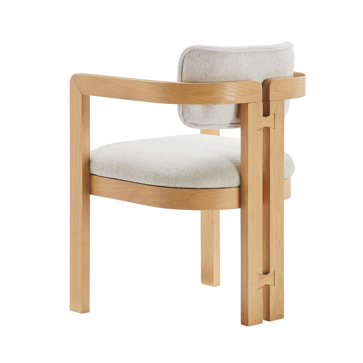 Tappelle Mid-Century Modern Dining Arm Chair - back view