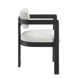 Tappelle Mid-Century Modern Dining Arm Chair - angle view