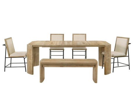 Bristol 6-Piece Rectangle Dining Set, 66"- 84" Table