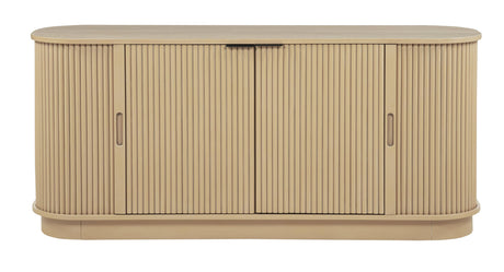 Halcrest 62" Mid-Century Fluted Sideboard Buffet in Light Oak - detail view