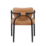 Recency Mid-Century Modern Dining Chairs - detail view - Cognac