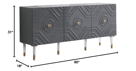 Truman New Sideboard in Grey - side view