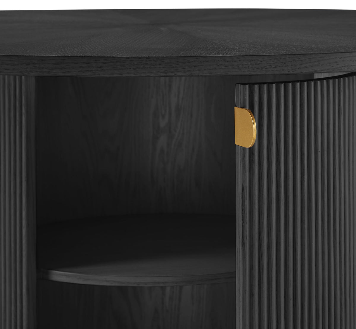 Tapelle 51" Round Storage Dining Table - room setting