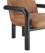 Tapporo Mid-Century Modern Accent Chair in Black - close-up