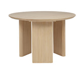 al Ash Veneer Wood Fluted Tripod Base Kitchen Room Furniture Stationary Set (DT256LO5) - detail view