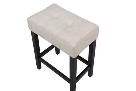 Caden Modern Upholstered Counter Height Bar Stools - angle view