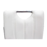 Barbara Modern Dining Chair with Faux Leather Fabric - detail view