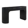 Quintet 60-inch Fluted Computer Desk in Light Oak