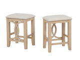 Dappelle 57" Mid-Century Modern 3-Piece Pub Dining Set - back view