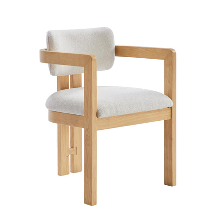 Tappelle Mid-Century Modern Dining Arm Chair