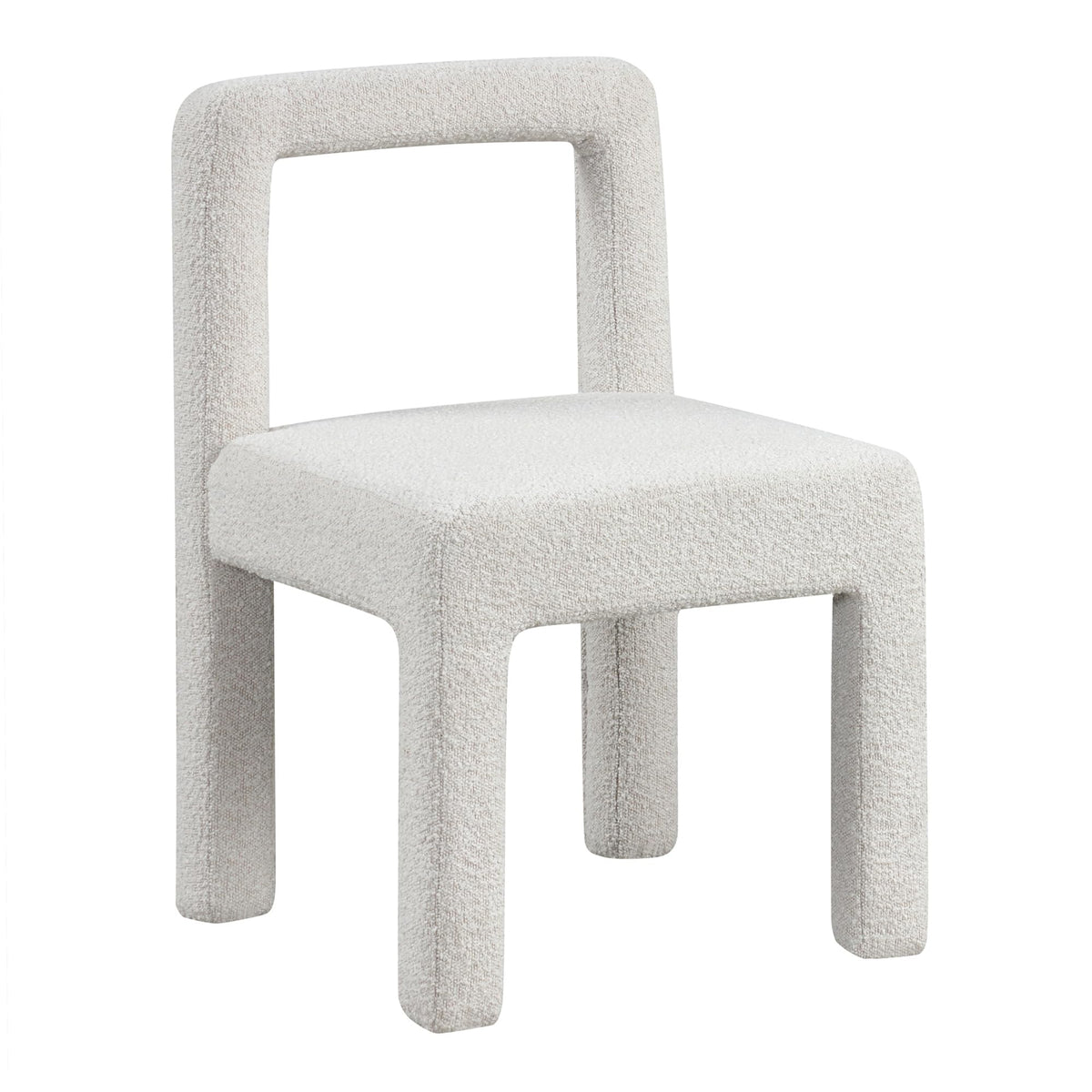 Courtney Contemporary Boucle Upholstered Armless Dining Chair
