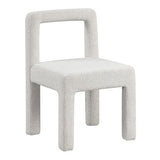 Courtney Contemporary Boucle Upholstered Armless Dining Chair