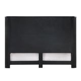 Quintet 84" Long Modern Fluted Platform California King Bed Frame - angle view