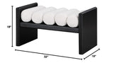 Torbjorn 32" Bench in Black - side view