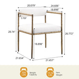 Rocento Modern Industrial Dining Chairs - side view