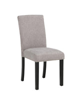 Yvonne Transitional Upholstered Fabric Parson Dining Chairs - detail view