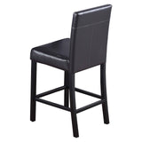 Transitional Faux Leather Counter Height Stool - detail view