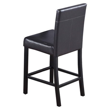 Transitional Faux Leather Counter Height Stool - detail view