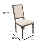 Farmhouse Upholstered Dining Chair - side view
