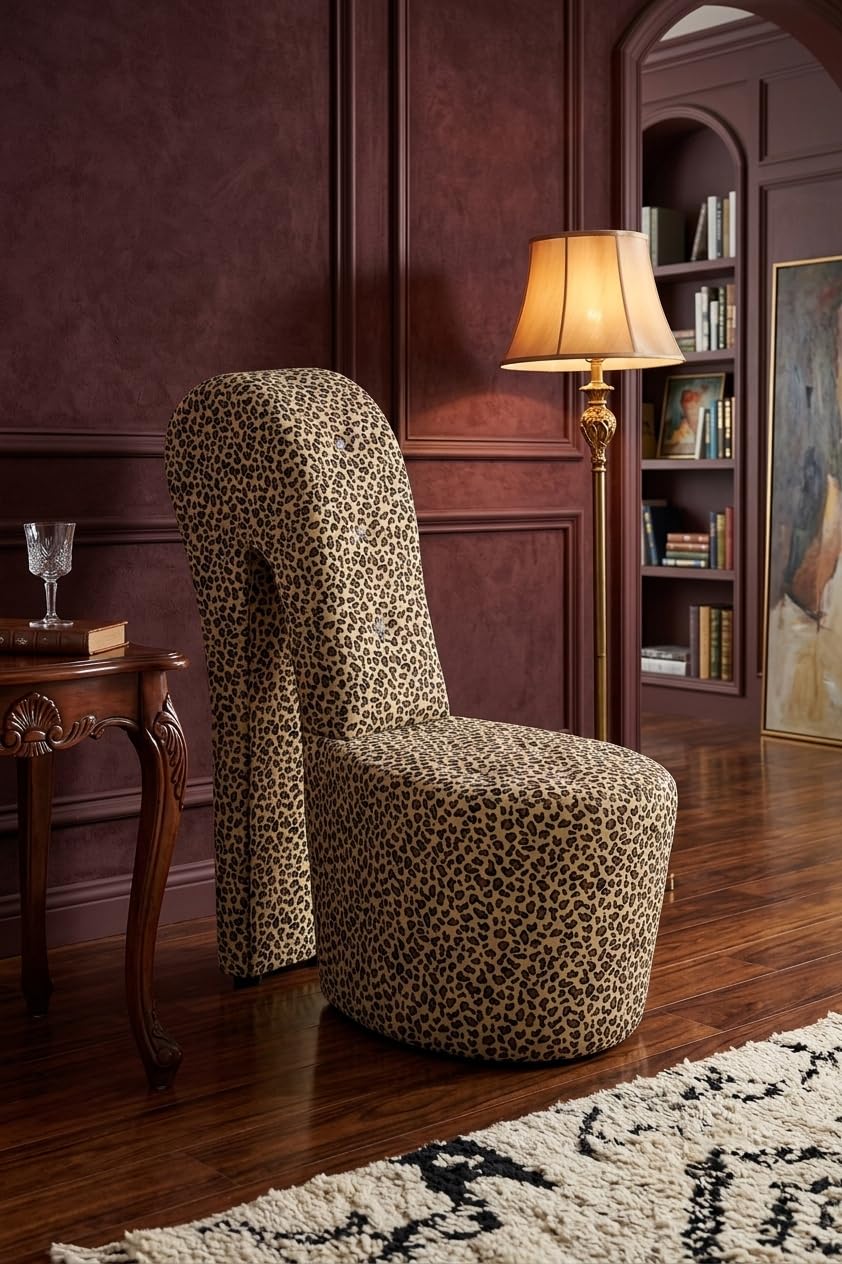 Tristam 40" Modern Glam High Heel Lounge Chair - detail view