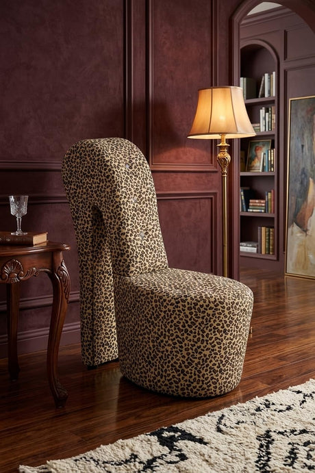 Tristam 40" Modern Glam High Heel Lounge Chair - detail view