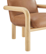Tapporo Mid-Century Modern Accent Chair in Natural - close-up