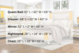 Claire White Bedroom Set — Queen & King — product view 10
