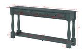 Delphina 63" Rectangular Transitional Console Table -Deep Sea Dive - side view