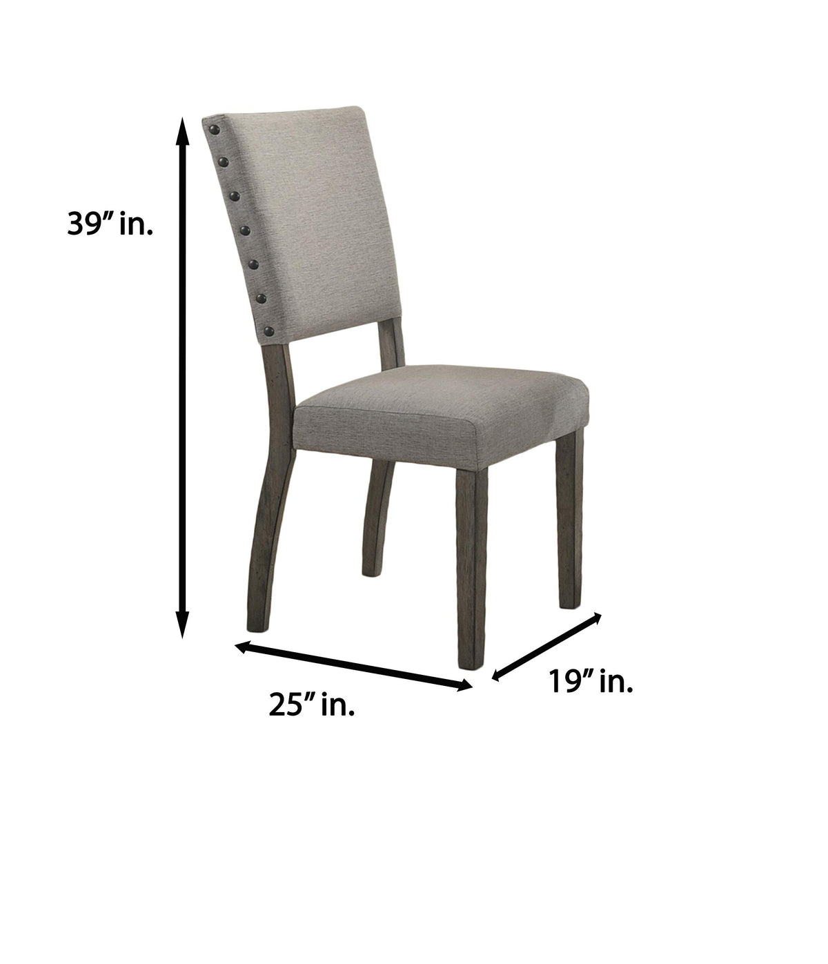 Transitional Upholstered Dining Chair - front view