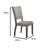 Transitional Upholstered Dining Chair - front view