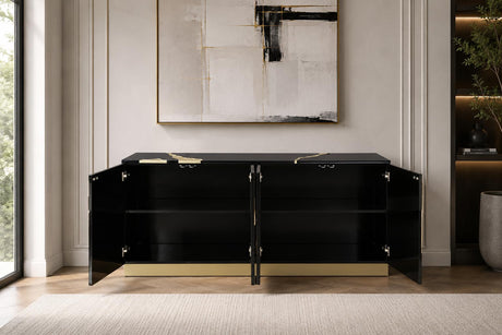 Taylor 66" High Gloss Lacquer Sideboard - front view