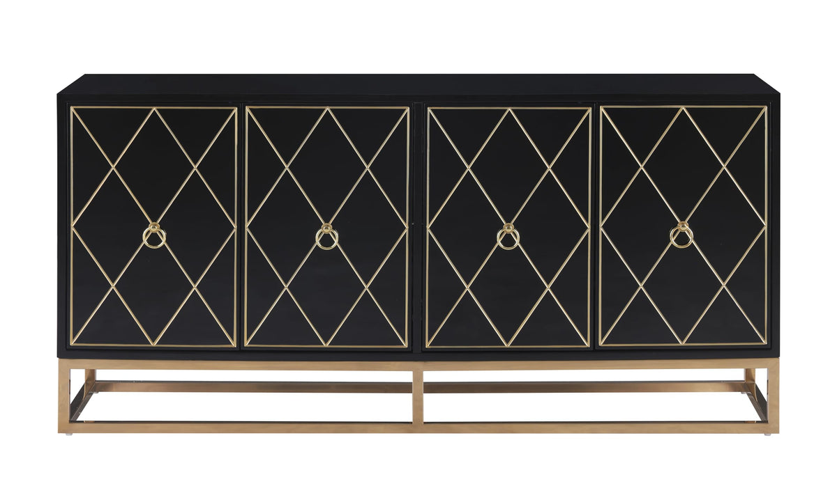 Tabitha 64" Modern Lacquer Sideboard Buffet Cabinet - detail view