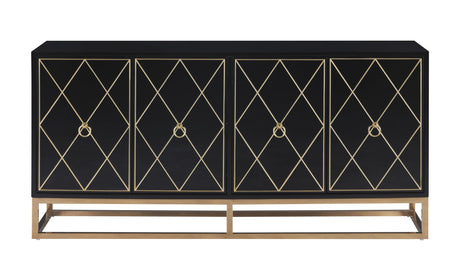 Tabitha 64" Modern Lacquer Sideboard Buffet Cabinet - detail view